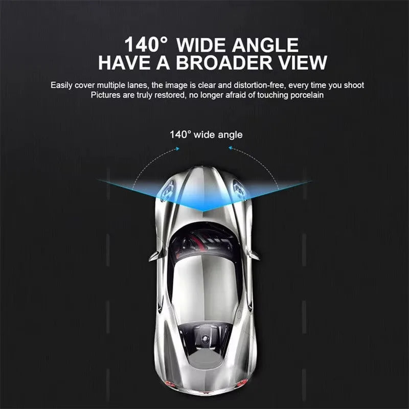 Dual 1080P Front And Rear Car Camera, Wi-Fi, HD Recording For Security