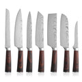 Durable 7 Pieces Japanese Kitchen Knife Set Stainless Steel Professional Chef Santoku Knife Set