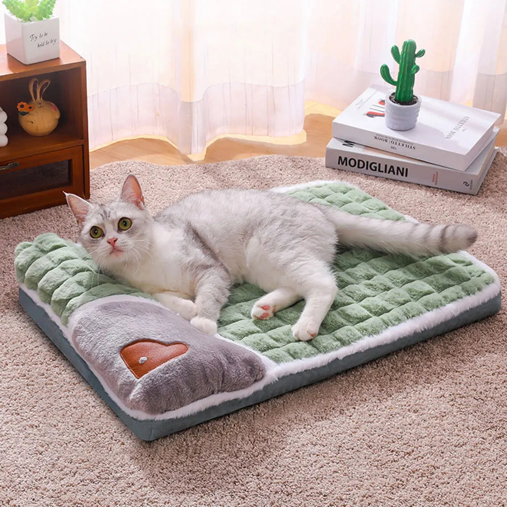Winter Warm Thickened Dog Bed Calmed Pet Mat Ultra Soft Sleep Pet Sofa Washable Pet Sleeping Mat Cat Dog Thoughtful Present