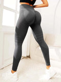 Seamless high-waisted hip-lifting yoga pants, elastic quick-drying tight pants, women's outdoor sports running, cycling and fitn