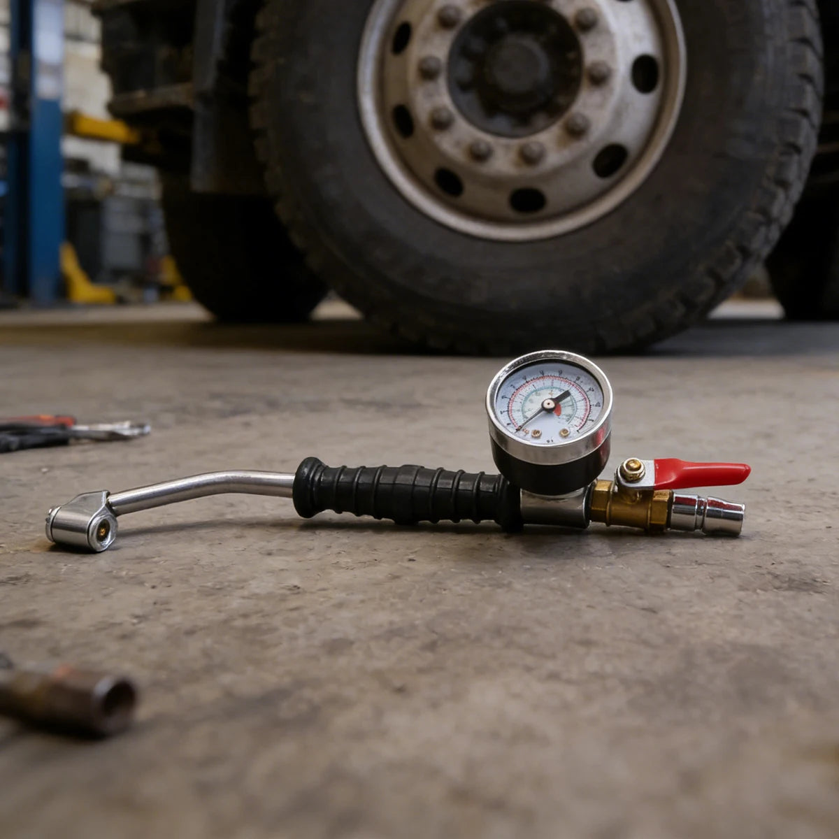 Air Tyre Pressure Inflator Gauge Motorcycle Garage Tool Chuck Tire Car Accessories Tooling Supplies Tools for Tires Truck Auto