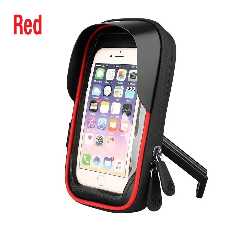 Bicycle Motorcycle Universal Mobile Phone Holder Mount GPS Waterproof Navigation Stand Card Pack for Smartphones Bike Bracket