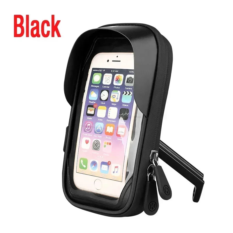 Bicycle Motorcycle Universal Mobile Phone Holder Mount GPS Waterproof Navigation Stand Card Pack for Smartphones Bike Bracket