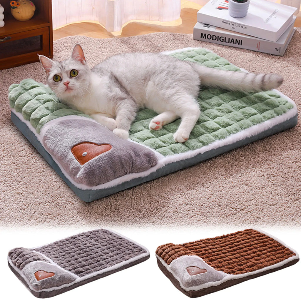 Winter Warm Thickened Dog Bed Calmed Pet Mat Ultra Soft Sleep Pet Sofa Washable Pet Sleeping Mat Cat Dog Thoughtful Present