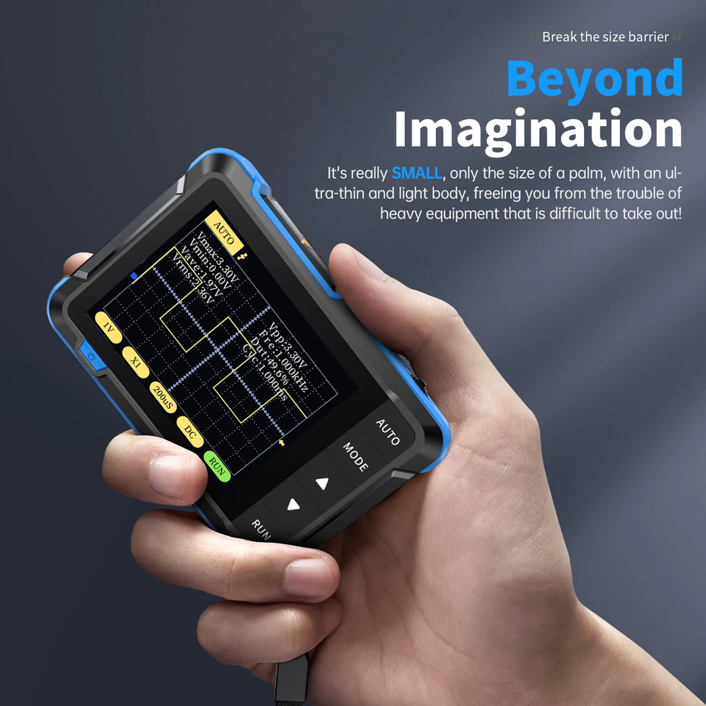 FNIRSI DSO-152 DSO-153 DSO510 Handheld Digital Oscilloscope 200KHz/1MHz/10MHz Bandwidth