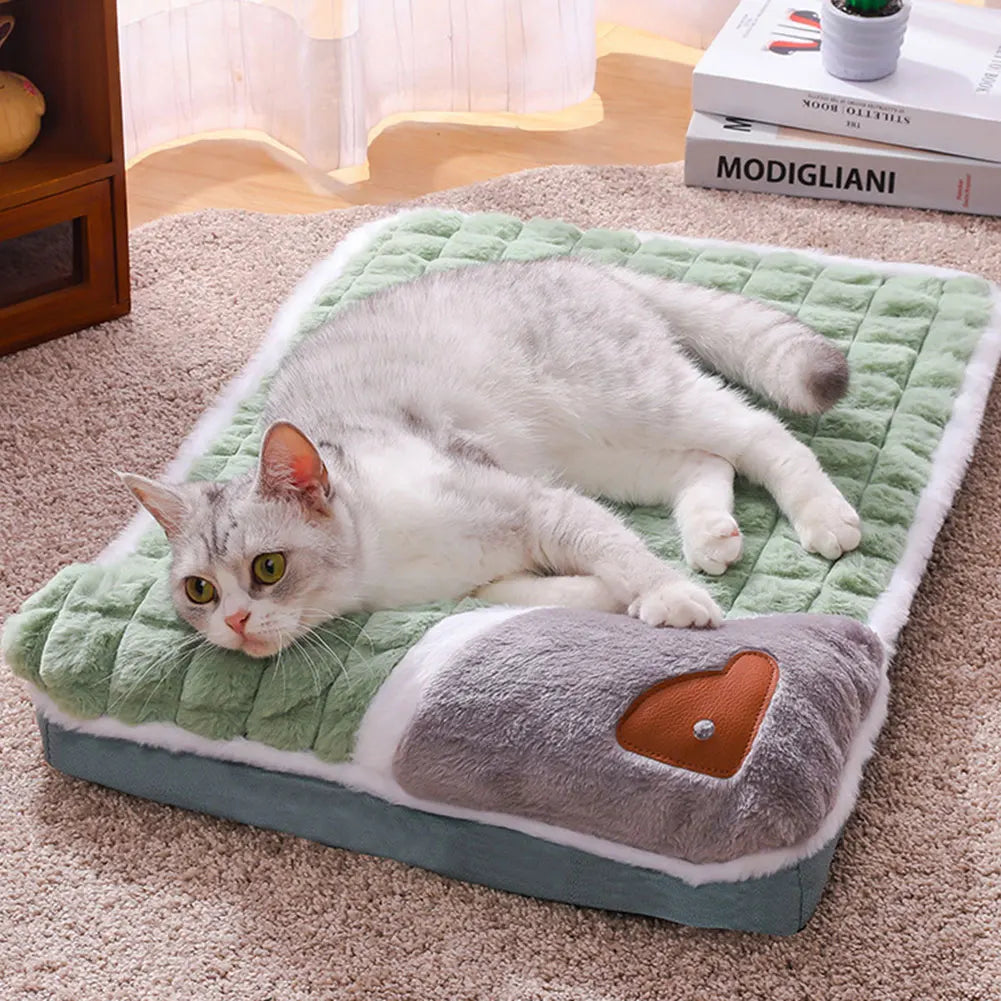 Winter Warm Thickened Dog Bed Calmed Pet Mat Ultra Soft Sleep Pet Sofa Washable Pet Sleeping Mat Cat Dog Thoughtful Present