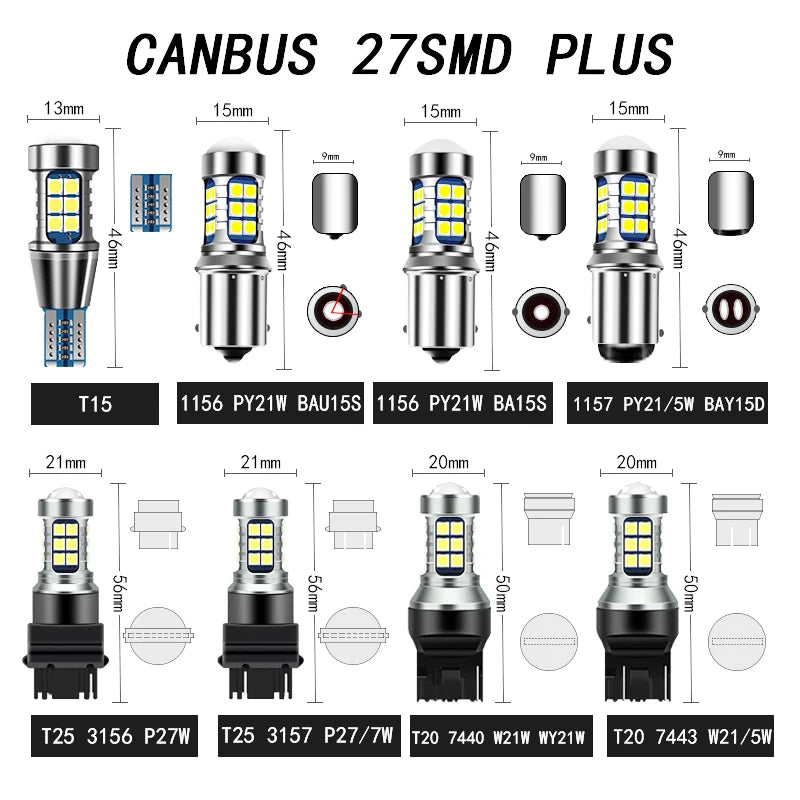 2pcs T20 W21/5W 7443 W21W 580 LED Brake Lamp Tail Light Canbus Stop Diode Bulb 12v For Mazda CX5 2 DY 3 BK BL 5 6 CX3 MX5 CX7