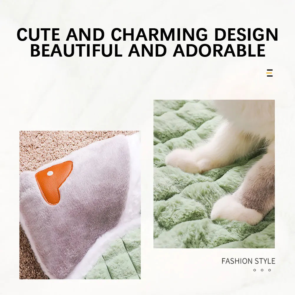 Winter Warm Thickened Dog Bed Calmed Pet Mat Ultra Soft Sleep Pet Sofa Washable Pet Sleeping Mat Cat Dog Thoughtful Present