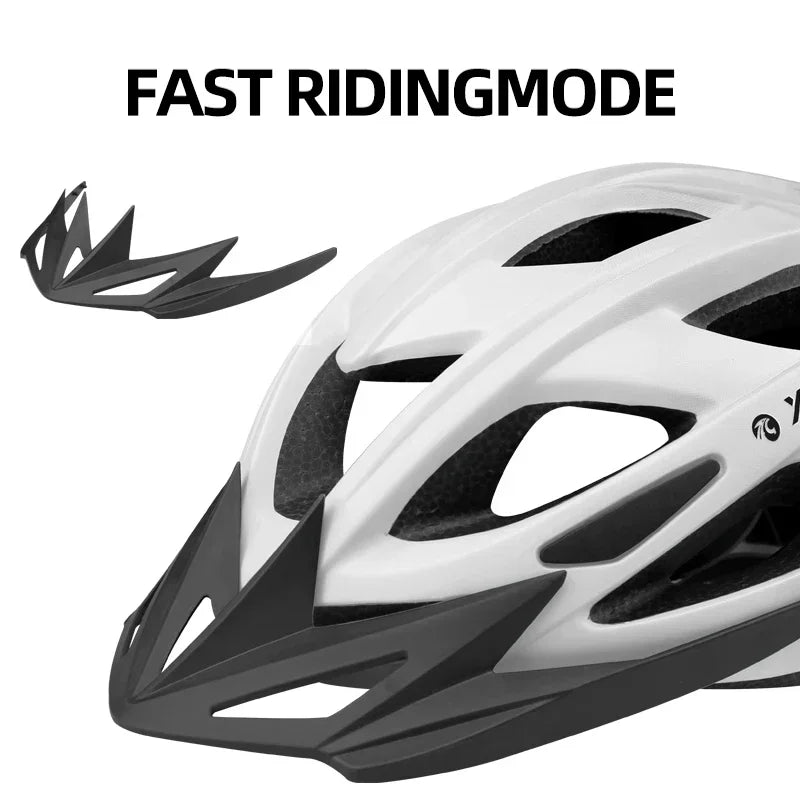 X-TIGER Adult Bicycle Helmet Breathable Lightweight Unisex Road Mountain Cycling Helmet with LED Taillight and Adjustable Straps