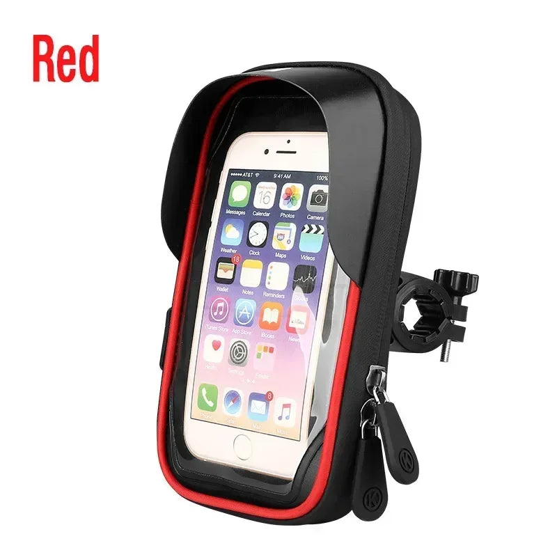 Bicycle Motorcycle Universal Mobile Phone Holder Mount GPS Waterproof Navigation Stand Card Pack for Smartphones Bike Bracket