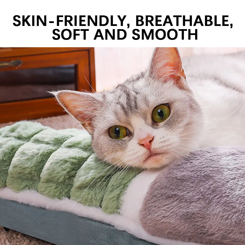 Winter Warm Thickened Dog Bed Calmed Pet Mat Ultra Soft Sleep Pet Sofa Washable Pet Sleeping Mat Cat Dog Thoughtful Present