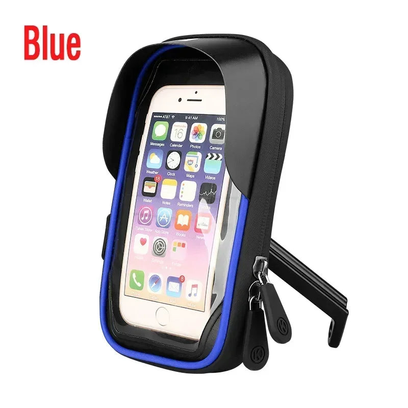 Bicycle Motorcycle Universal Mobile Phone Holder Mount GPS Waterproof Navigation Stand Card Pack for Smartphones Bike Bracket