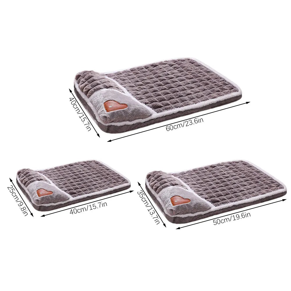 Winter Warm Thickened Dog Bed Calmed Pet Mat Ultra Soft Sleep Pet Sofa Washable Pet Sleeping Mat Cat Dog Thoughtful Present