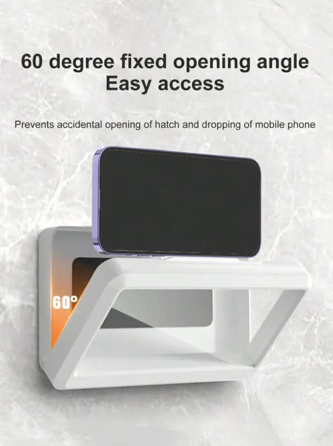 360° Rotation Waterproof Shower Phone Holder, Shower Phone Case, Anti-Fog High Sensitivity Cover Mount Box For Bathroom Wall Mir
