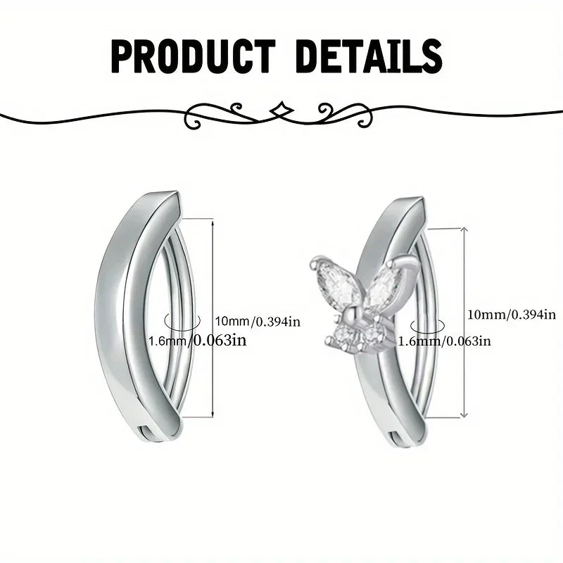 316l Surgical Steel  Navel Piercing Simple Belly Button Ring For Women Girl Reverse Curved Glossy Snap Belly Piercing
