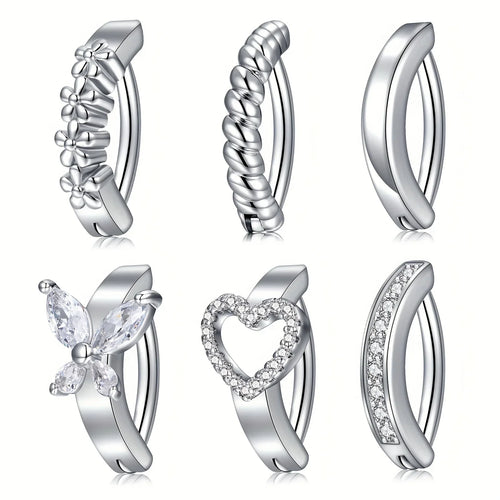 316l Surgical Steel  Navel Piercing Simple Belly Button Ring For Women Girl Reverse Curved Glossy Snap Belly Piercing