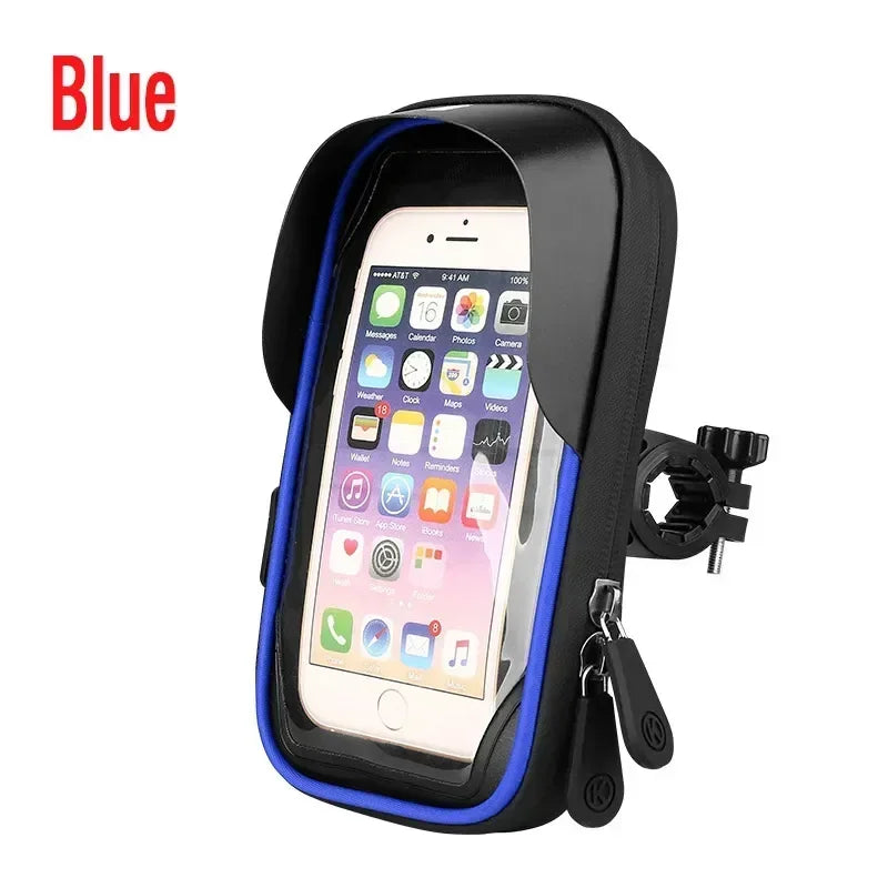 Bicycle Motorcycle Universal Mobile Phone Holder Mount GPS Waterproof Navigation Stand Card Pack for Smartphones Bike Bracket